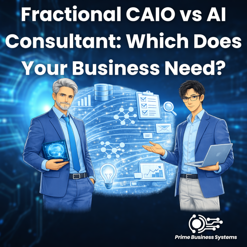 Comparison of fractional CAIO vs AI consultant engagement models