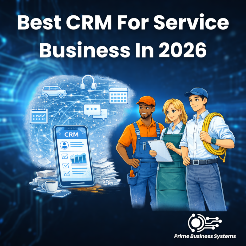 Comparison chart of the best CRM platforms for service businesses