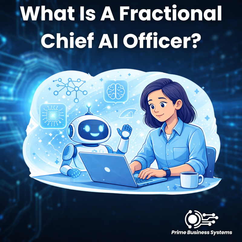 Fractional Chief AI Officer consulting with a business team on AI strategy