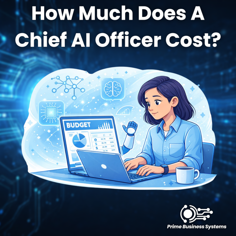 Chief AI Officer cost comparison chart showing full-time vs fractional pricing