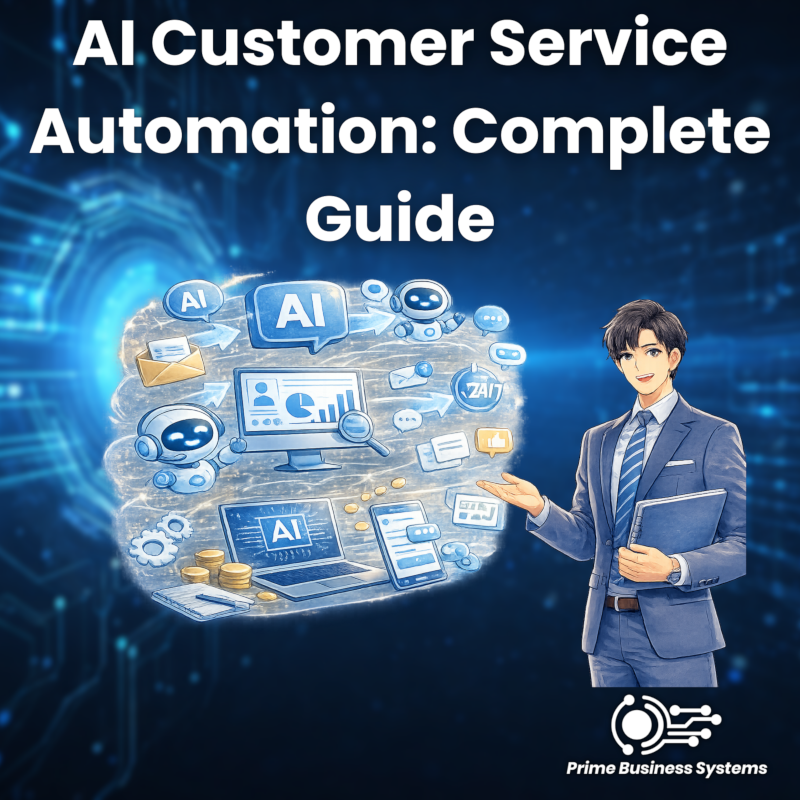 AI customer service automation workflow showing chatbot and agent handoff