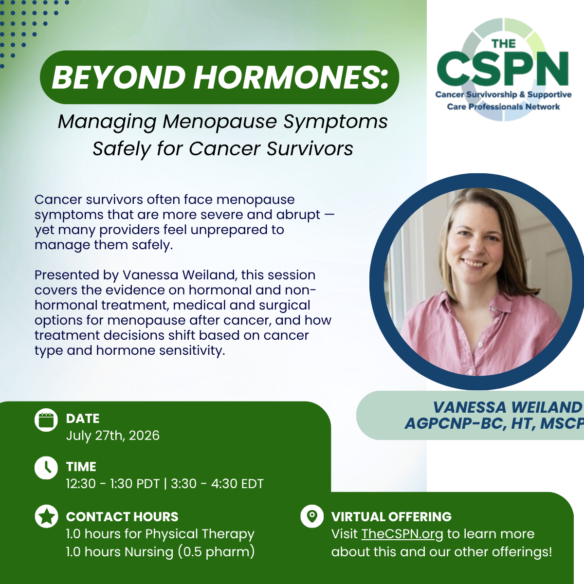 Cancer Survivorship and Supportive Care Professionals Network Education Meeting