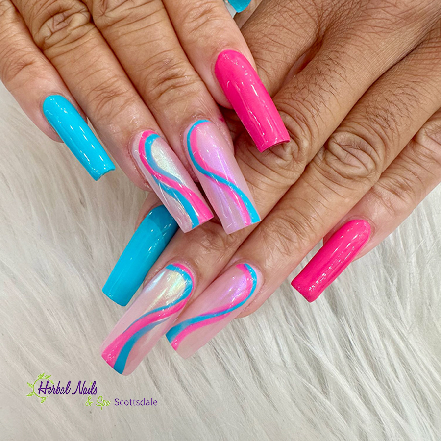 Nail art design at Herbal Nails Scottsdale
