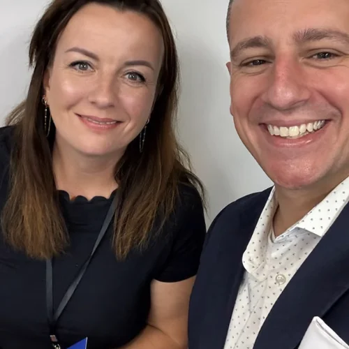 Izabela at an industry event