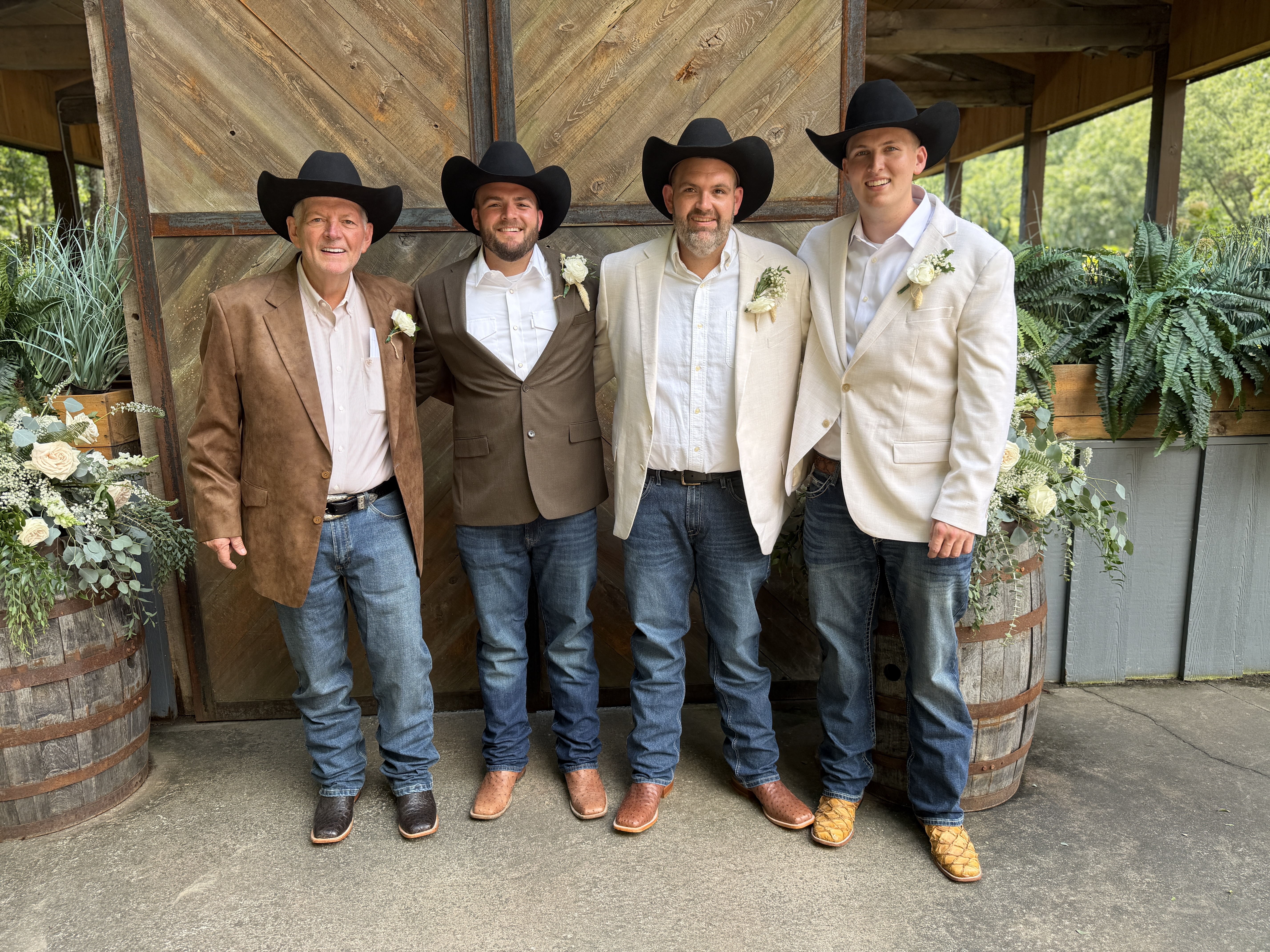 Joe, Will, RJ, and Wyatt Beasley of Haywood Smokehouse