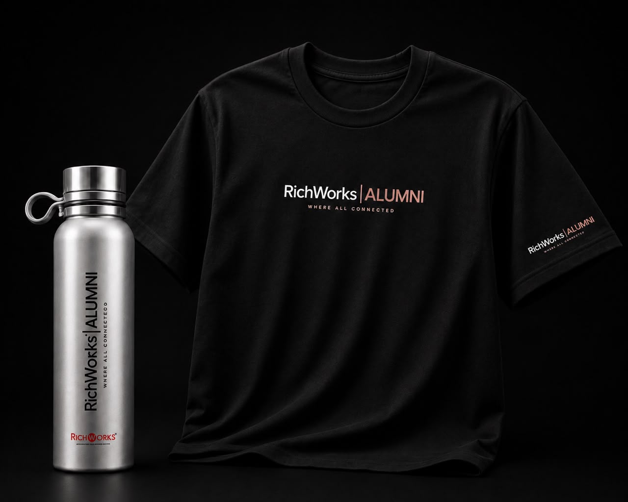 T-Shirt & Tumbler Eksklusif RichWorks | Alumni