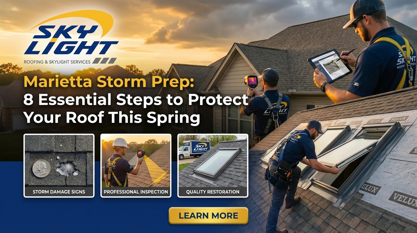 Spring Storm Prep Marietta Storm Prep: 8 Essential Steps to Protect Your Roof This Spring