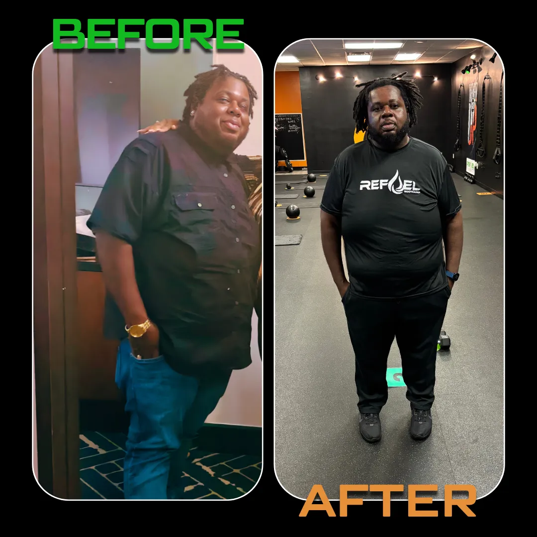 REFUEL Bootcamp member before and after transformation