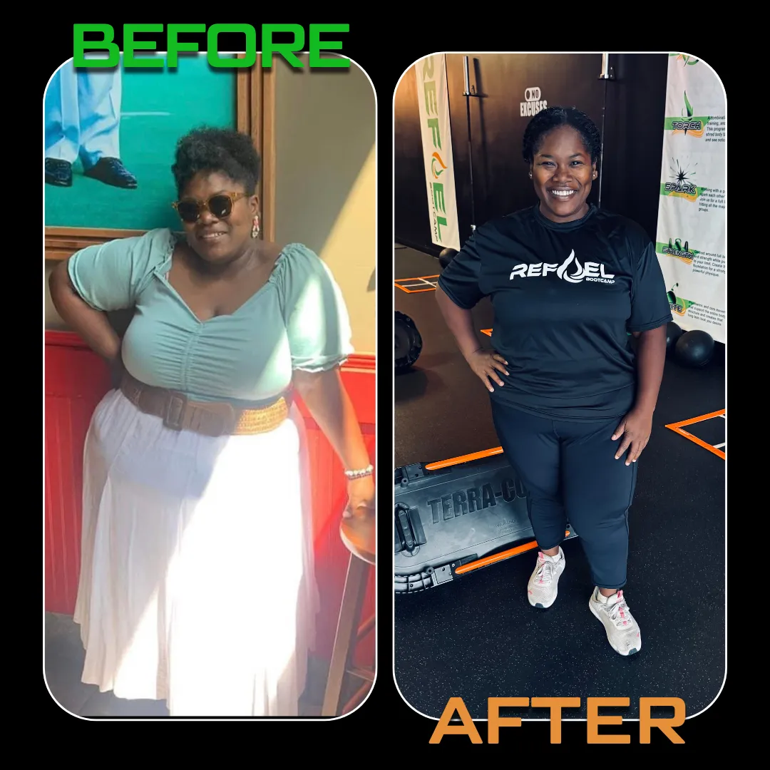 REFUEL Bootcamp member before and after transformation