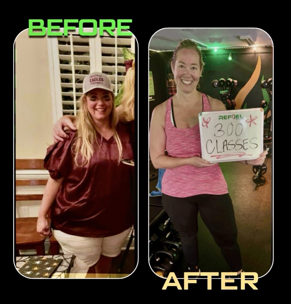 REFUEL member celebrating 300 classes