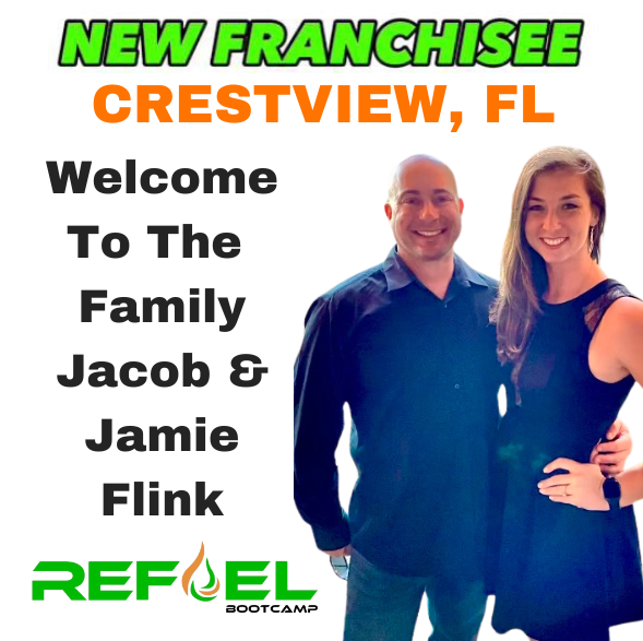 New REFUEL Bootcamp franchisees Jacob and Jamie Flink &mdash; Crestview, FL