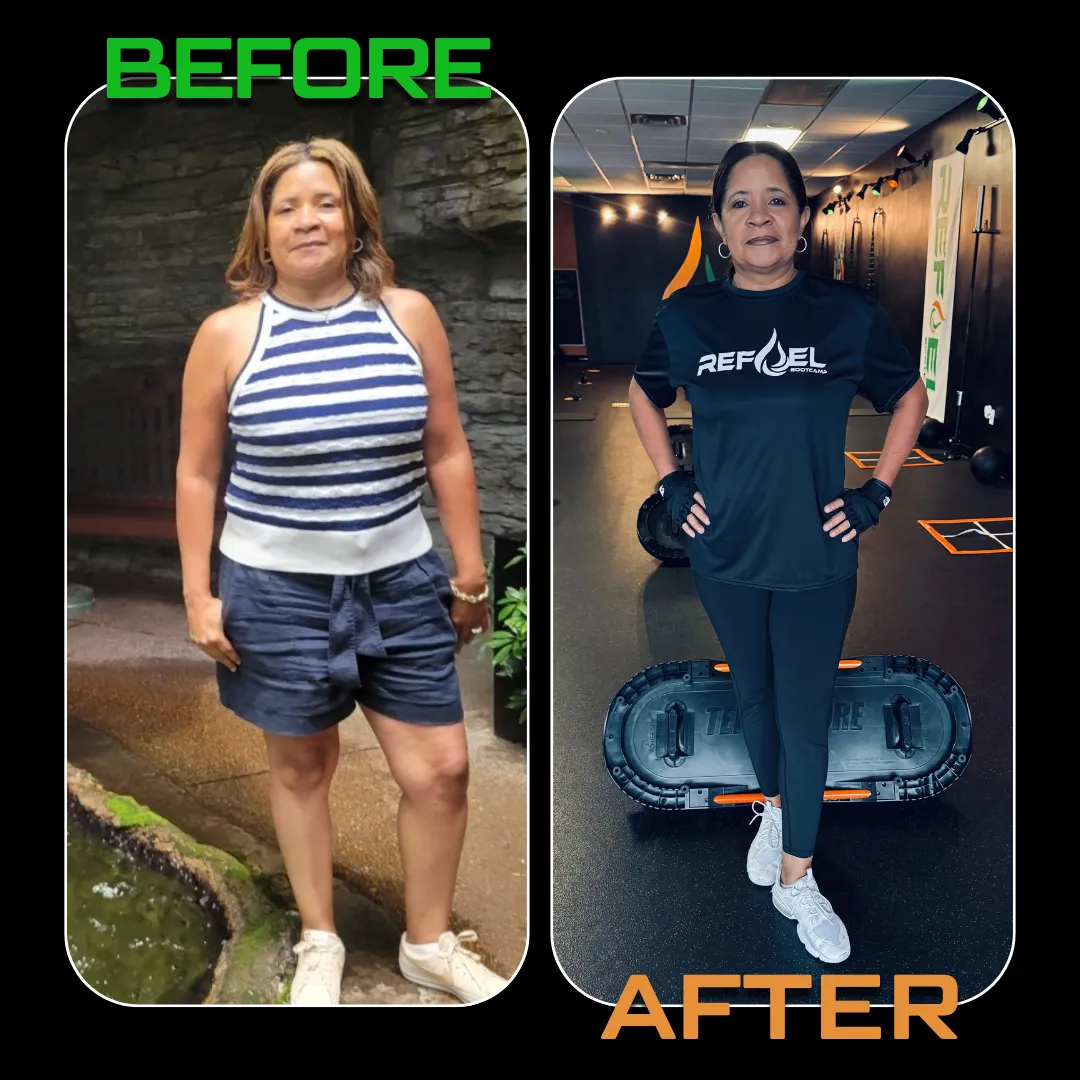 REFUEL Bootcamp member before and after transformation