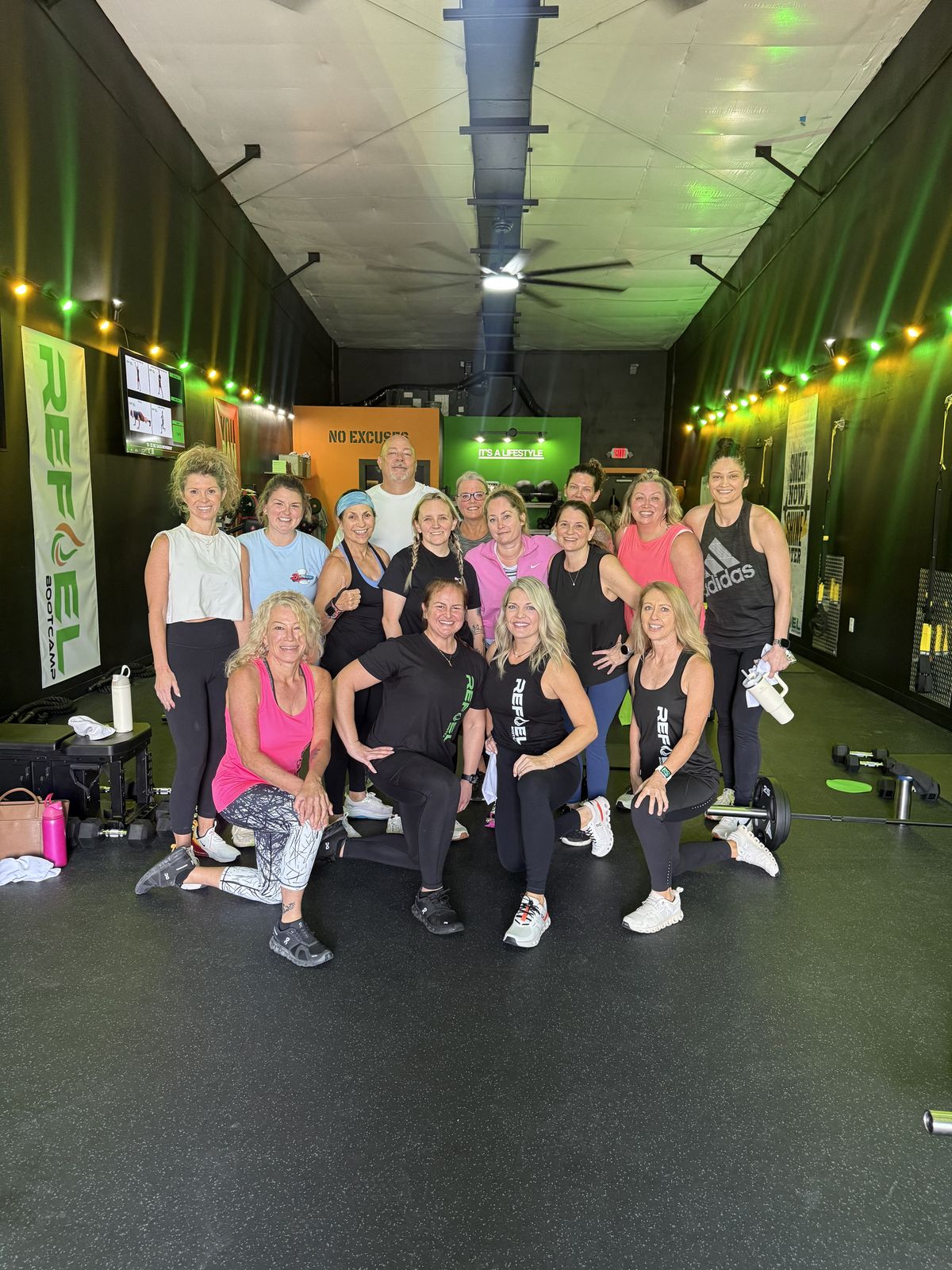 Members and coaches at REFUEL Bootcamp Freeport