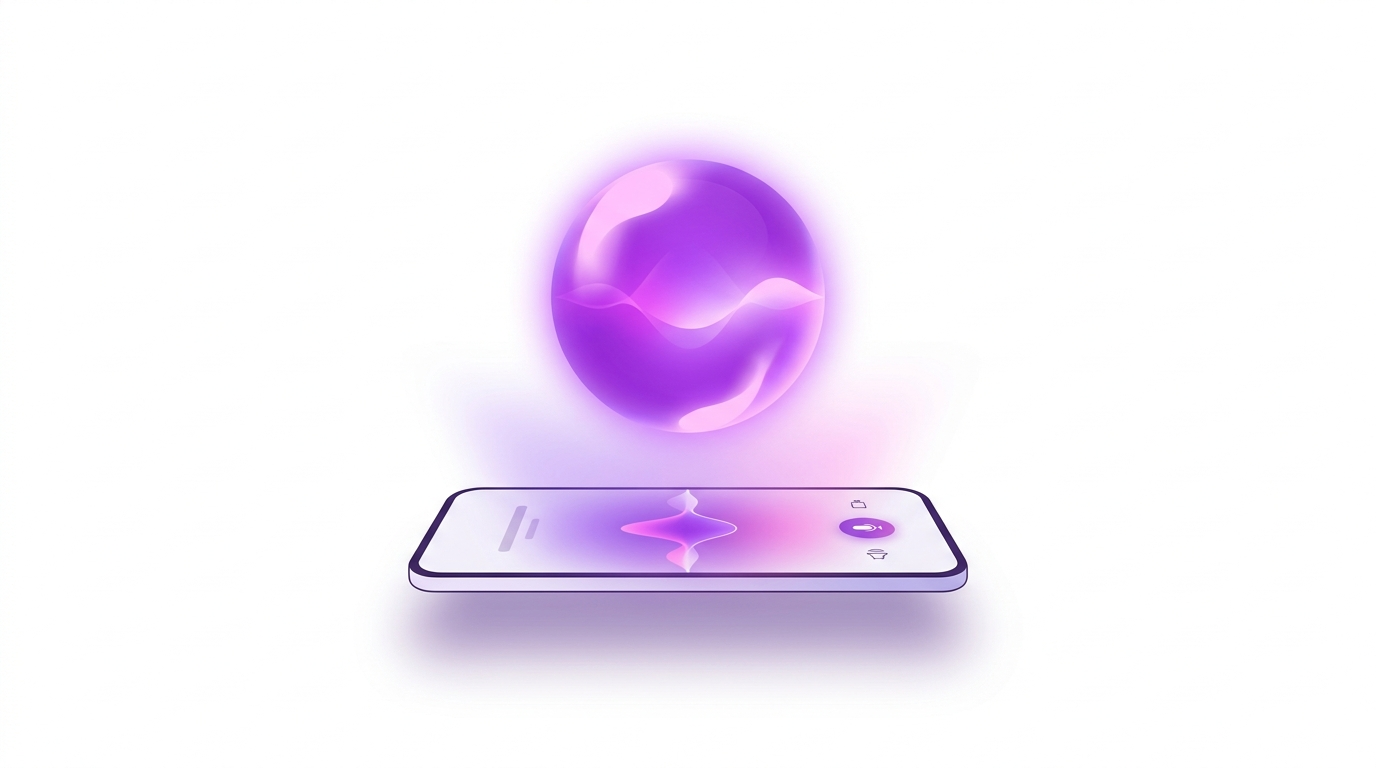 Assistant vocal IA répondant à un appel sur smartphone