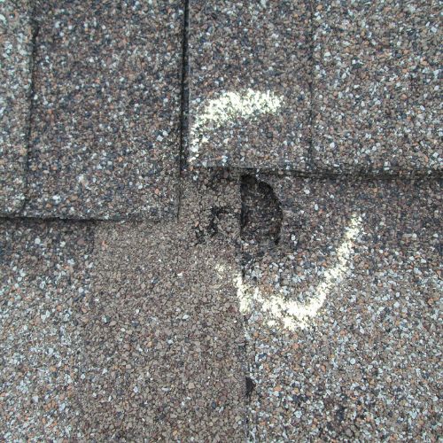 Completed roofing work by Lightning Exteriors