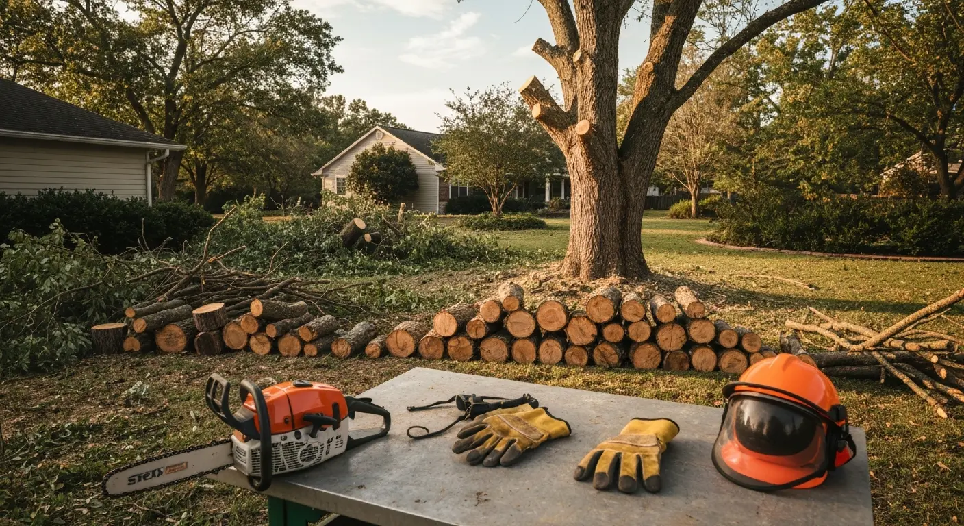 Storm cleanup and emergency tree services