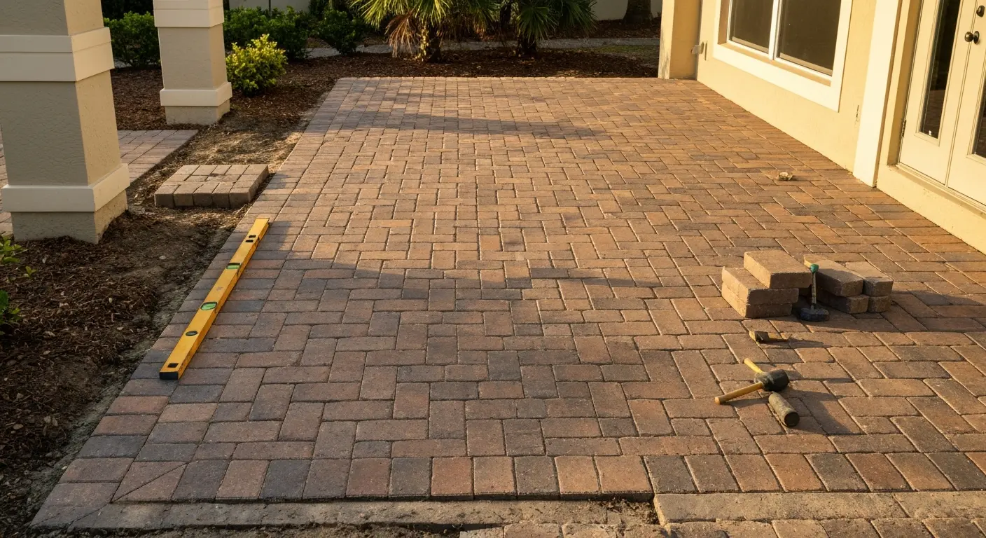 Hardscape installation