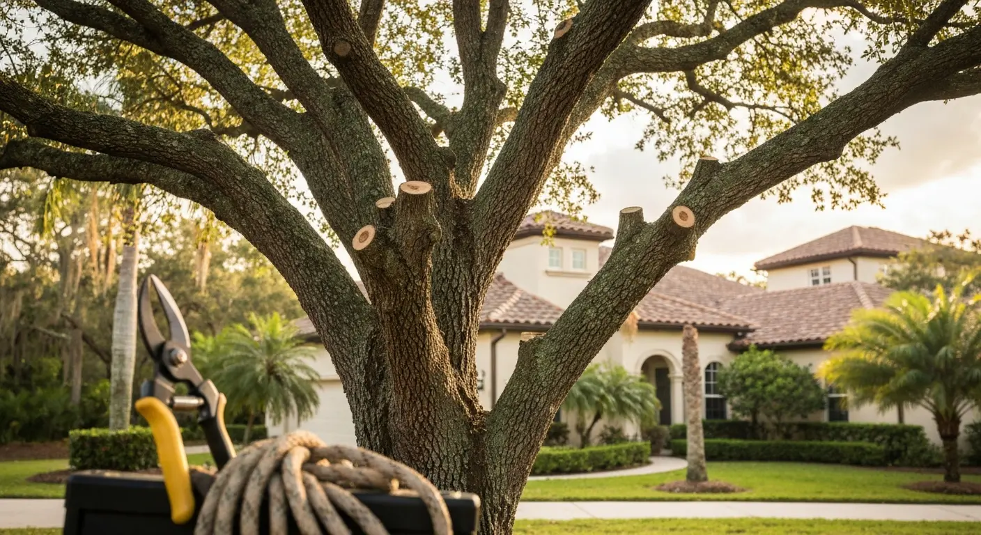 Professional tree trimming