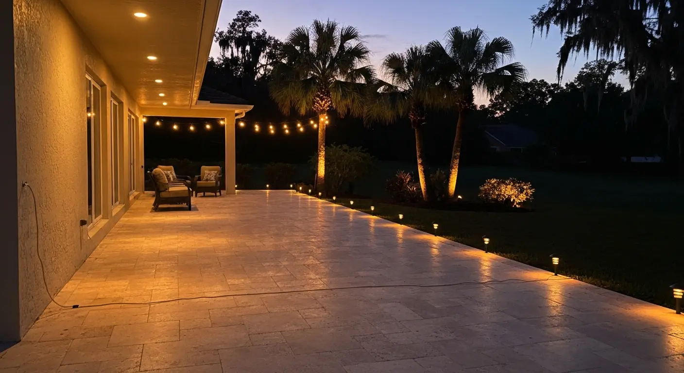 Patio lighting for outdoor entertaining