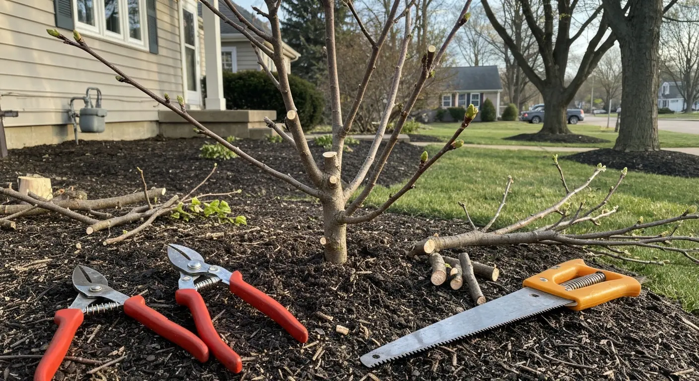Young tree pruning
