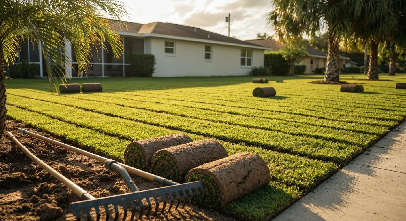 Sod installation