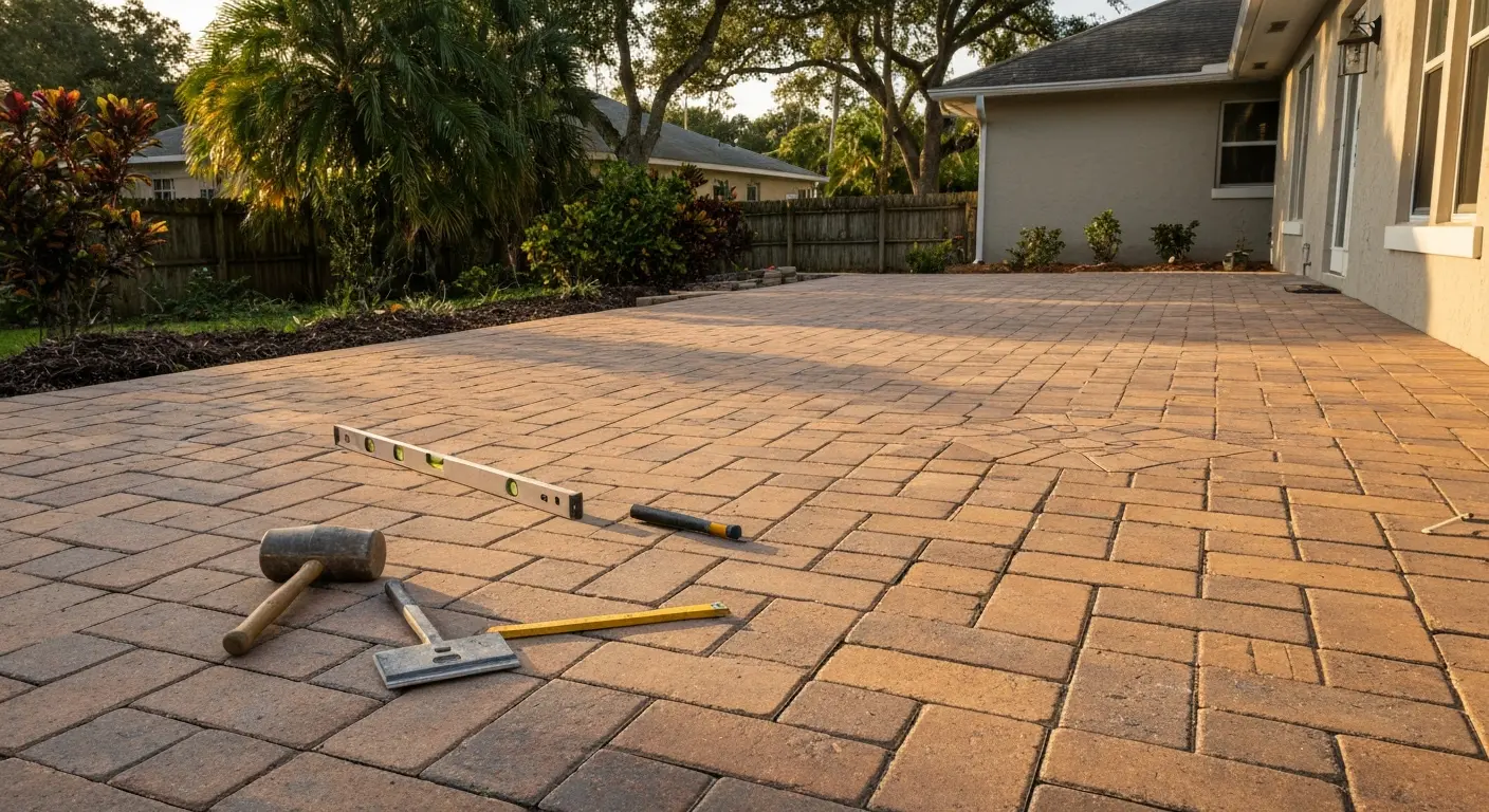 Paver installation project