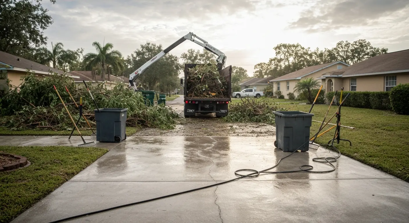 Storm cleanup and debris removal