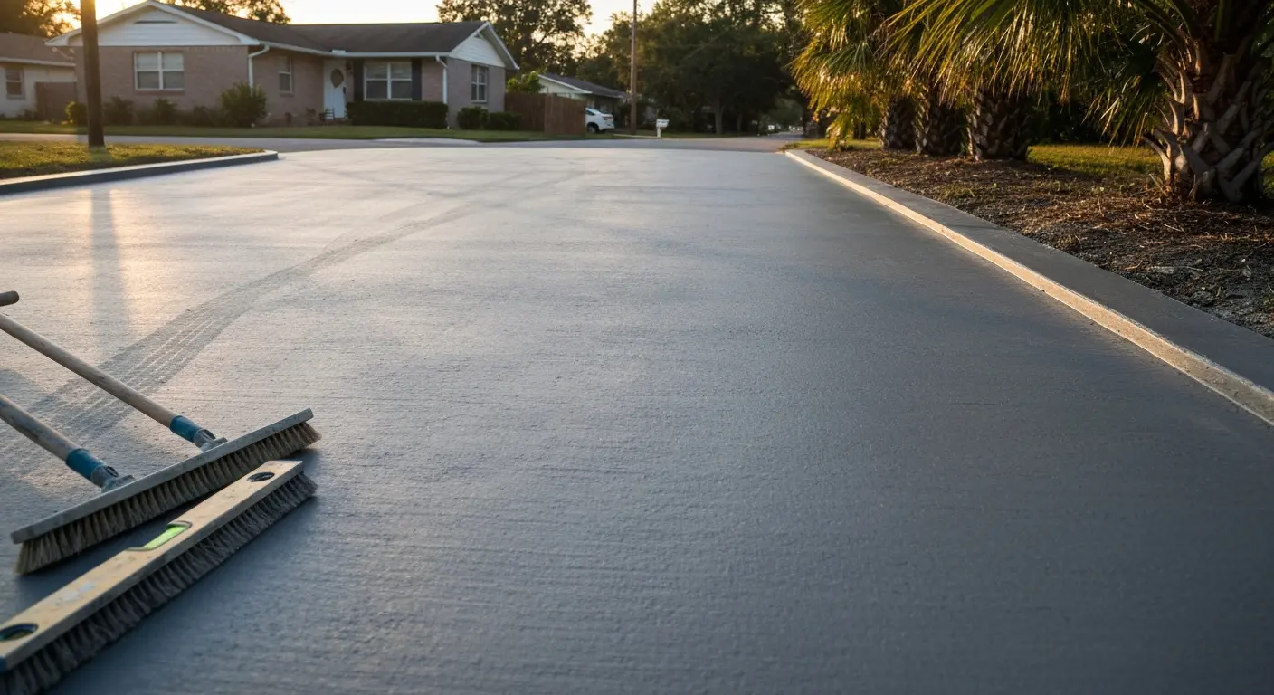 Concrete driveway project