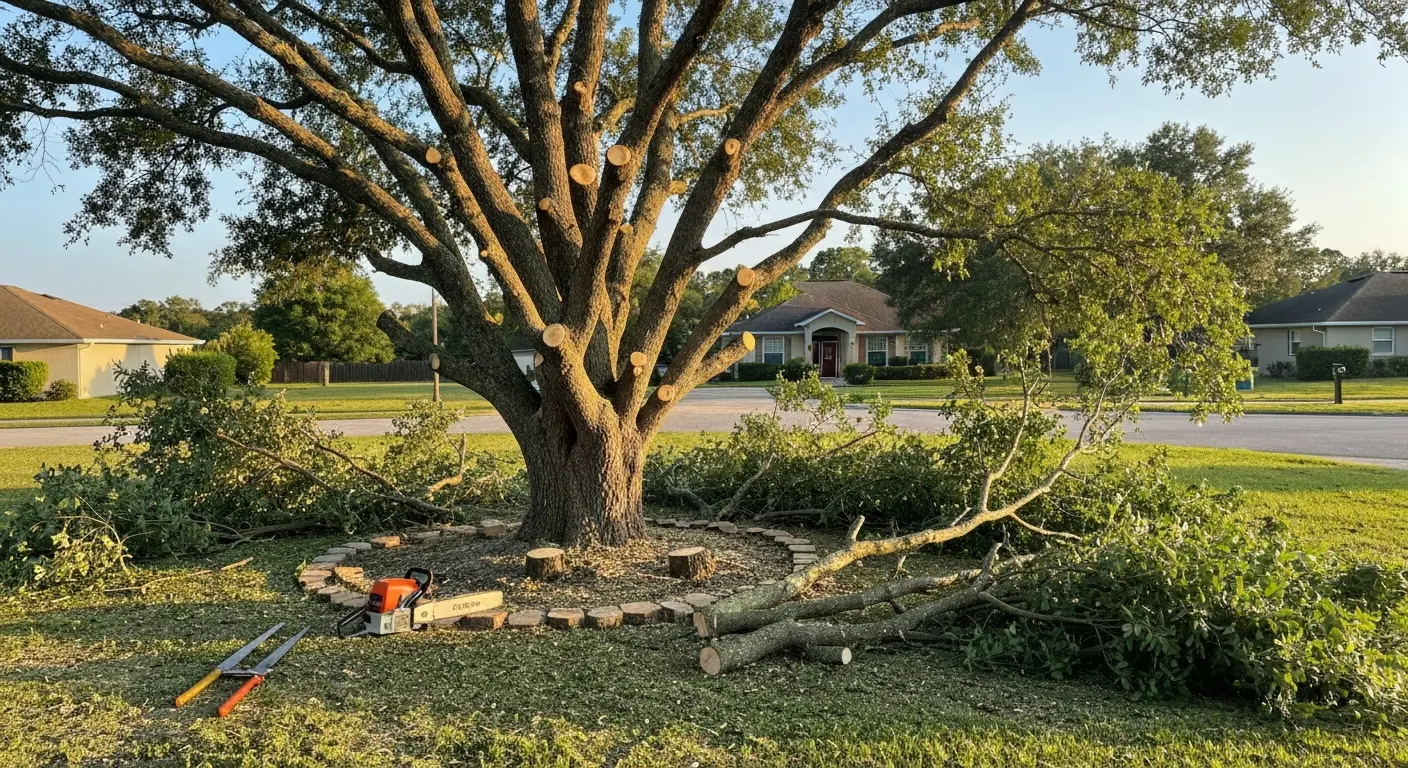 Tree trimming and crown reduction