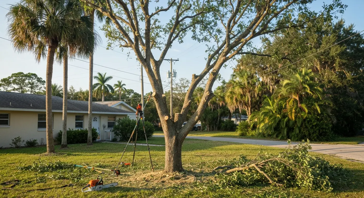 Tree trimming work