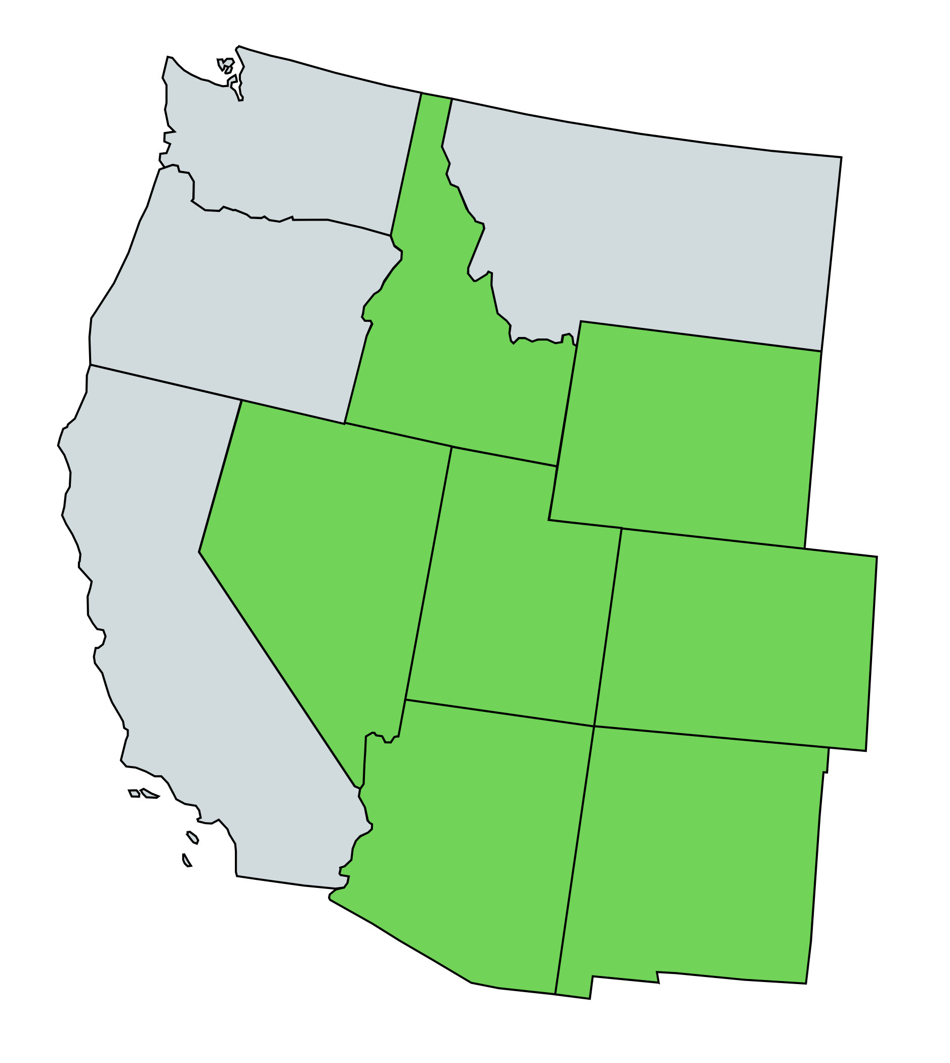 Map of Idaho