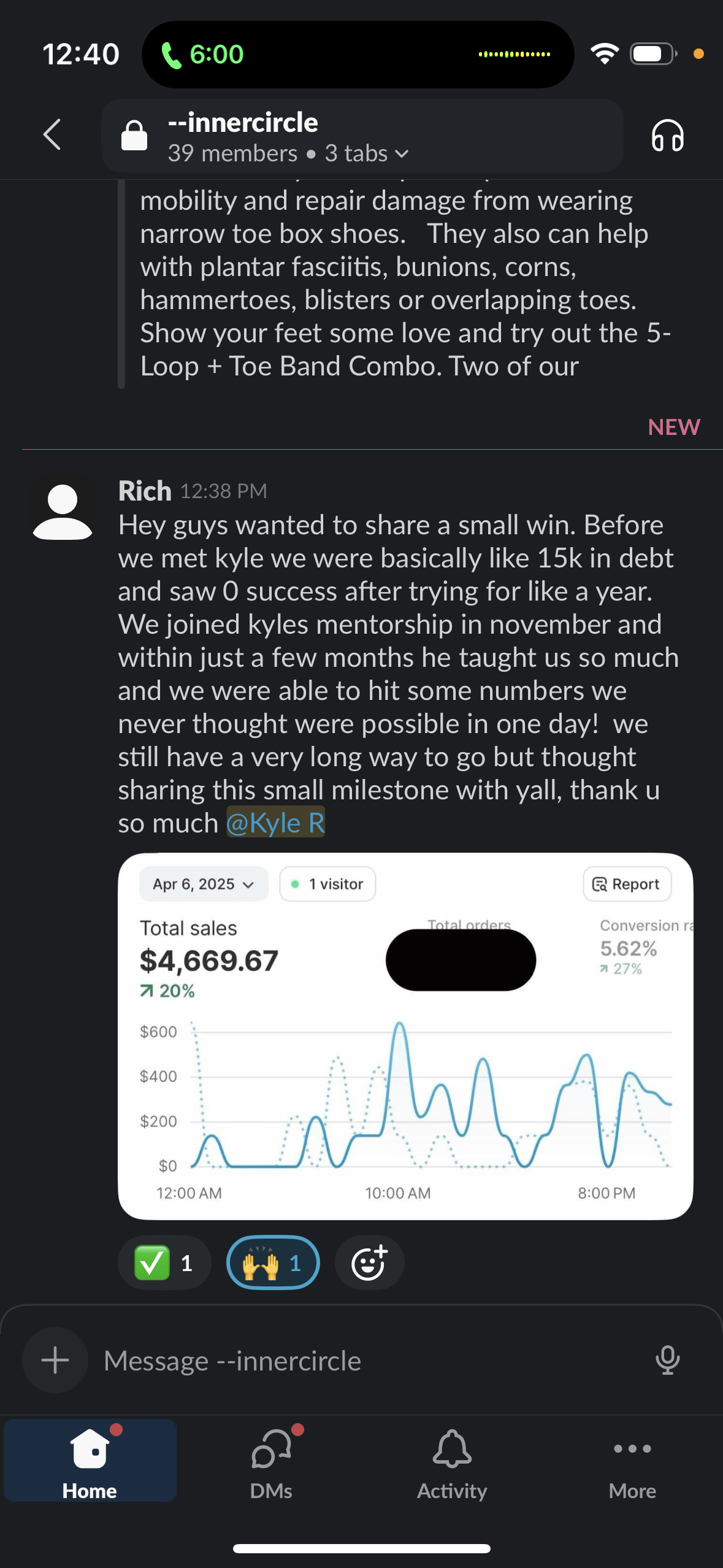 Kyle's result