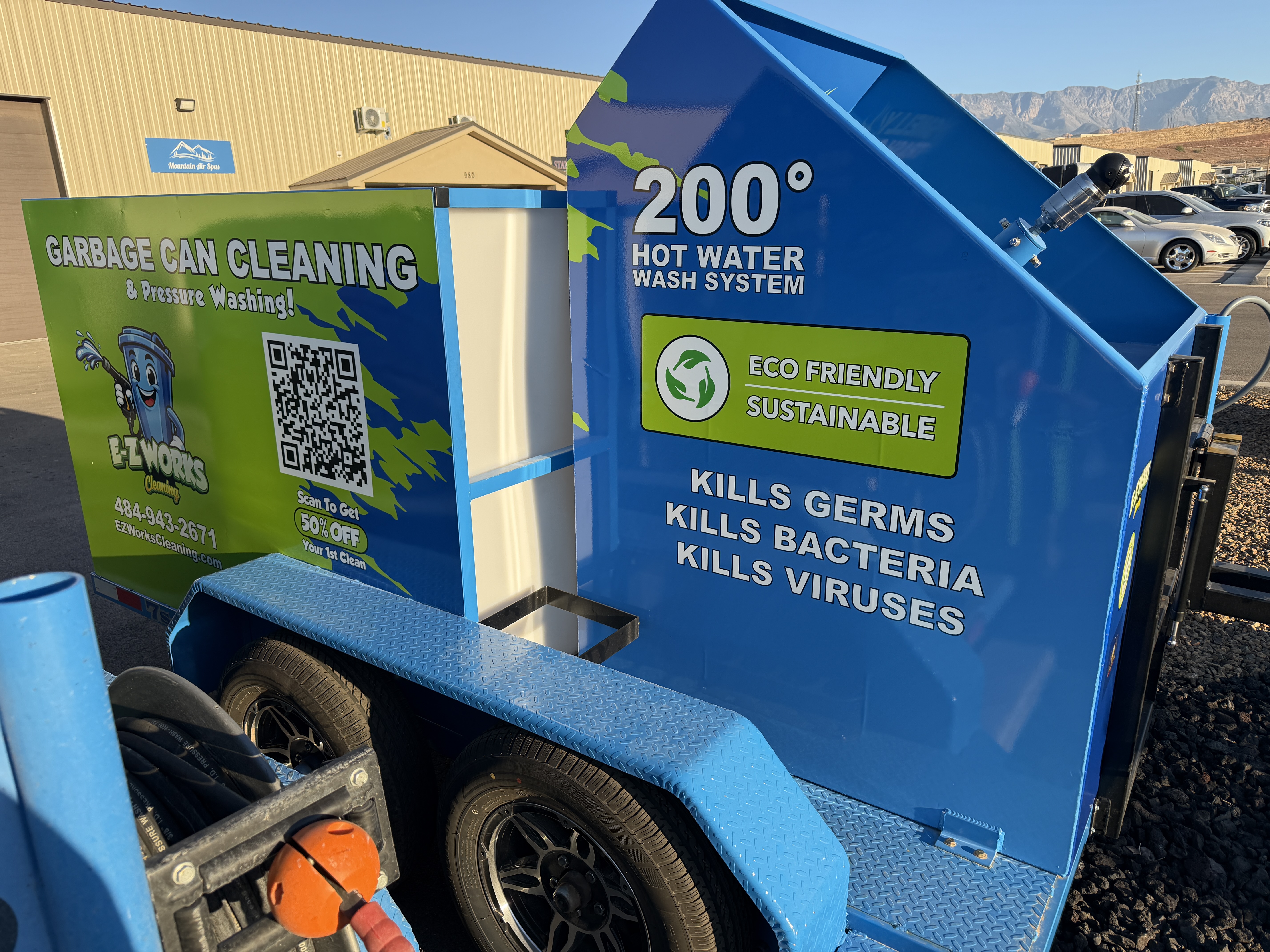 Professional trash can cleaning equipment in Reading, PA