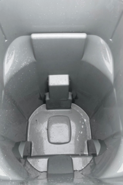 Clean trash can reading PA