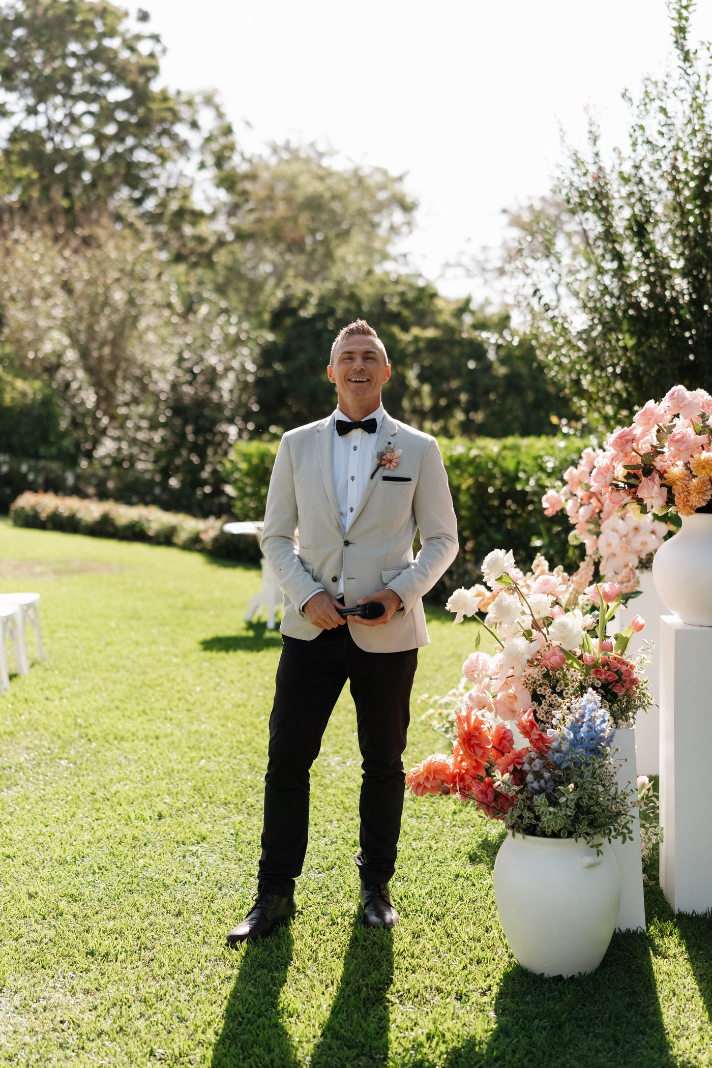 Dan at a wedding