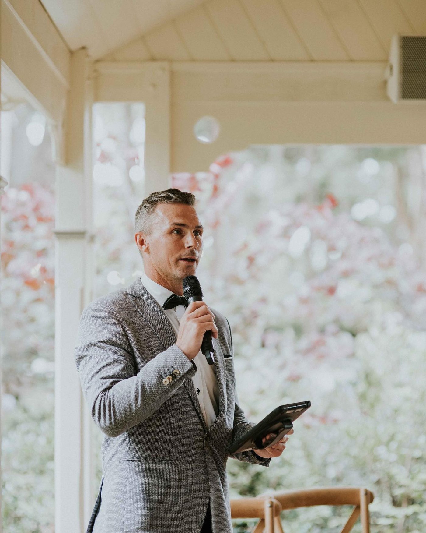 Dan delivering a ceremony