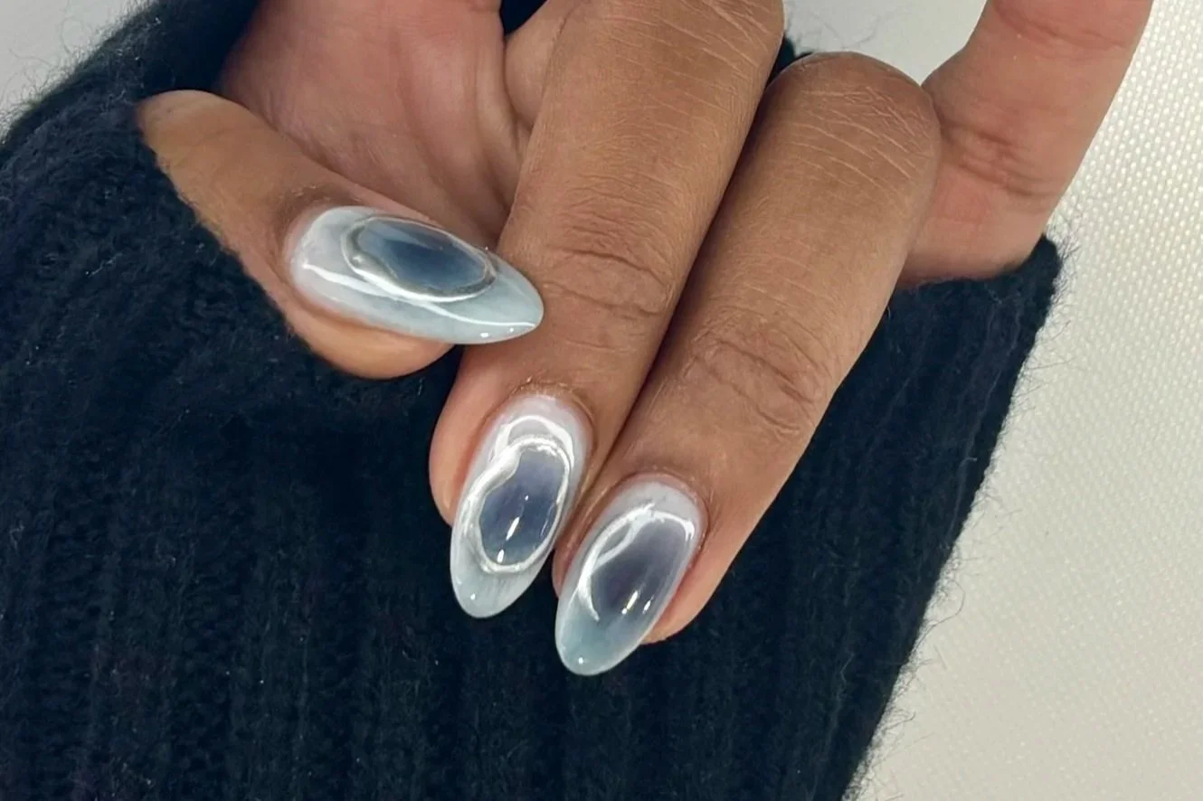 Structured gel manicure w/ Not So Simple nail art BeautyBar SGV