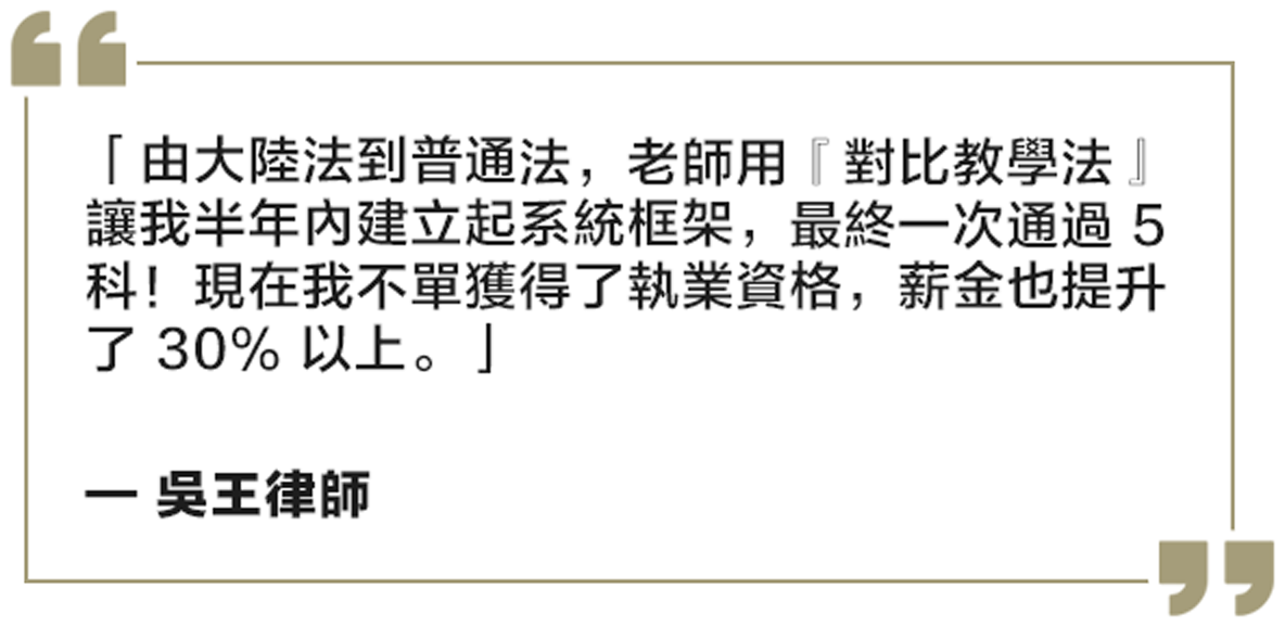 吳王律師學員評價