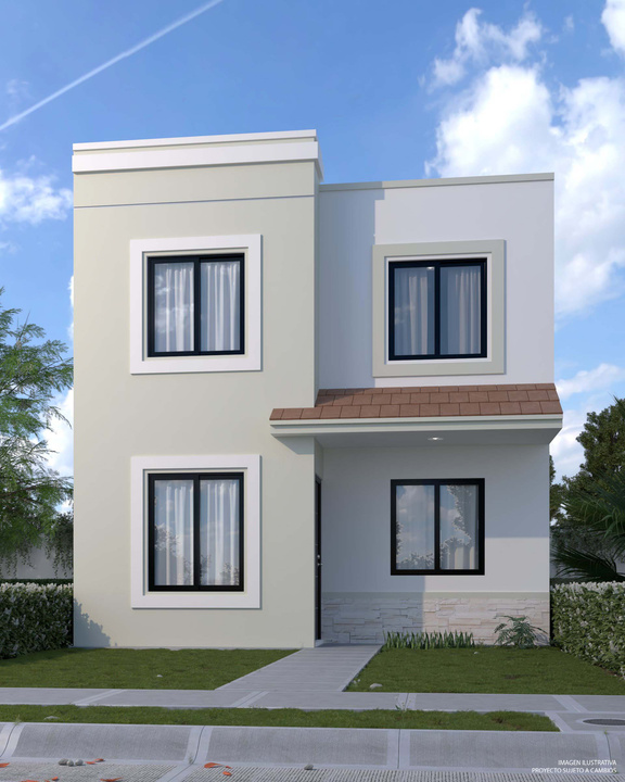 Fachada de casa modelo Arezzo en STANZA Magnolia