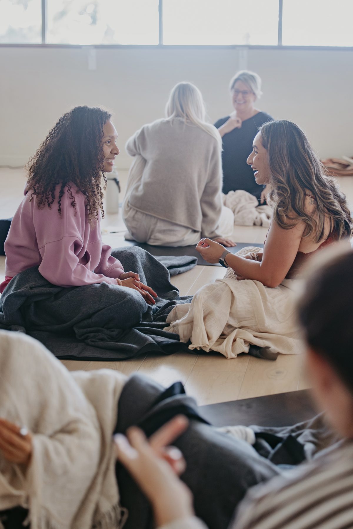 Women laughing together