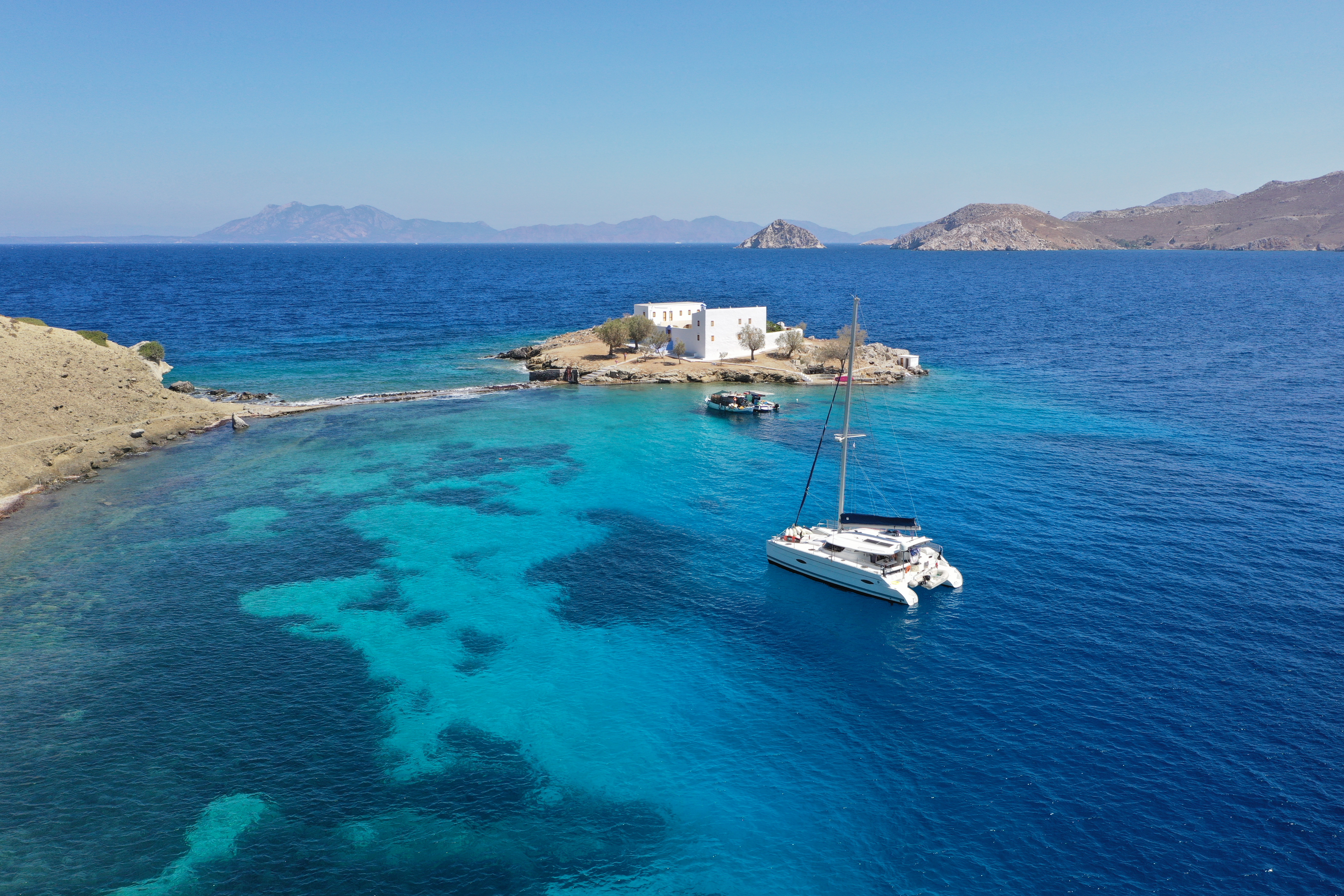 The Ocean Wise catamaran on open water