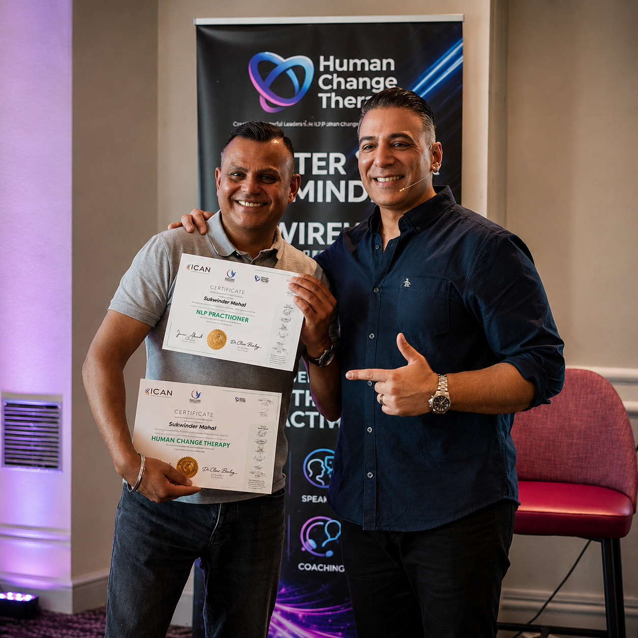 A certified graduate with Imran