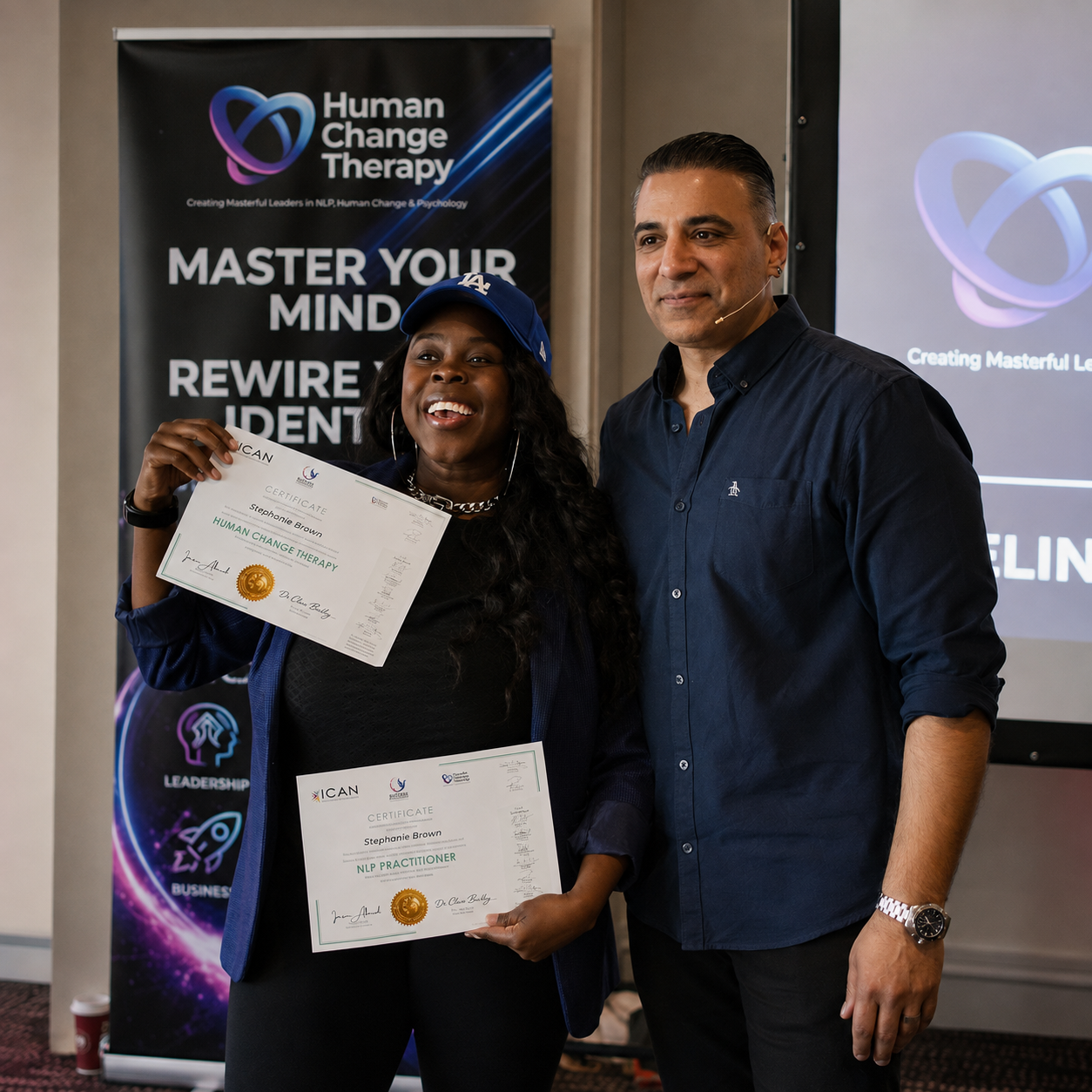 A certified graduate with Imran