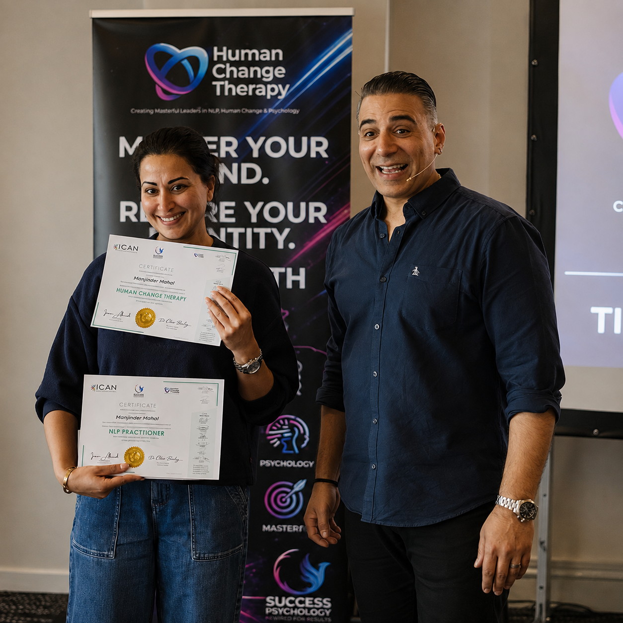A certified graduate with Imran