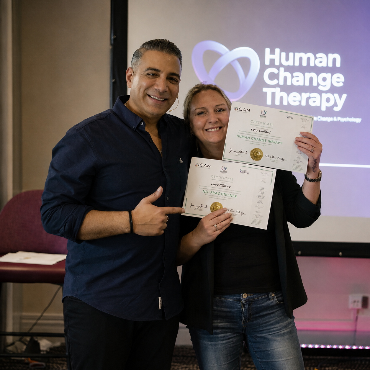 A certified graduate with Imran