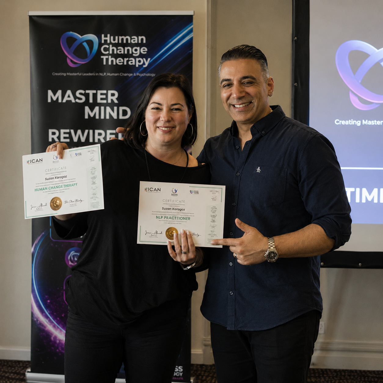 A certified graduate with Imran