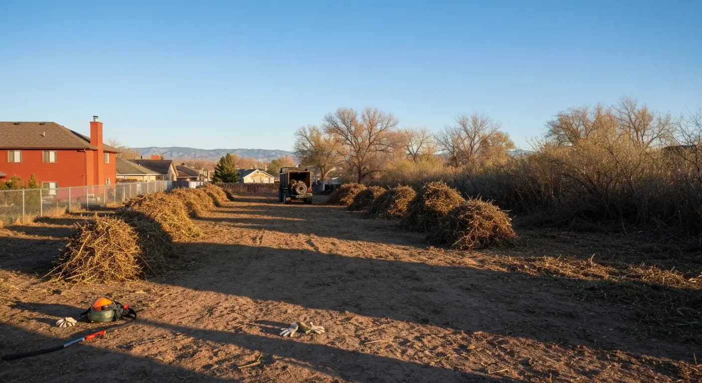 Brush removal project in Denver