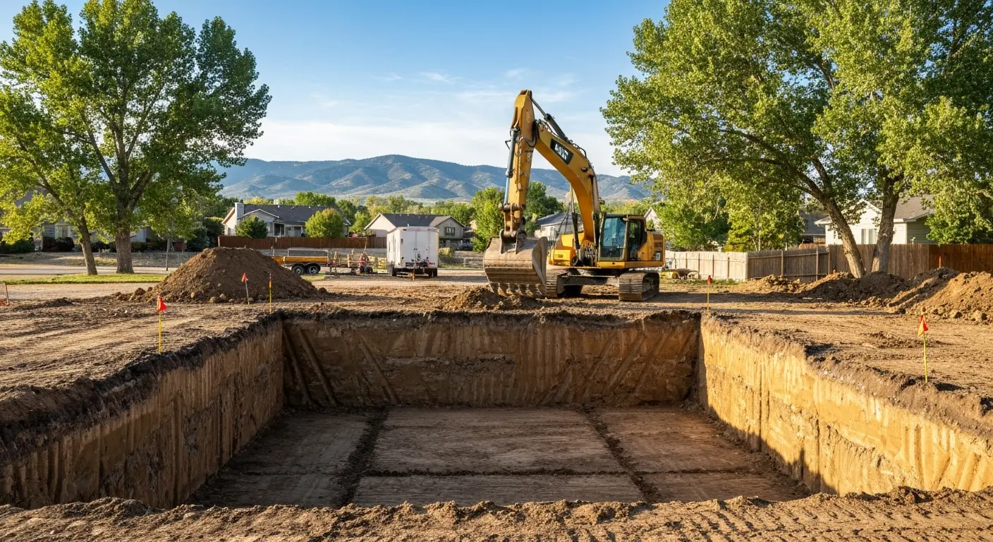 Foundation excavation project