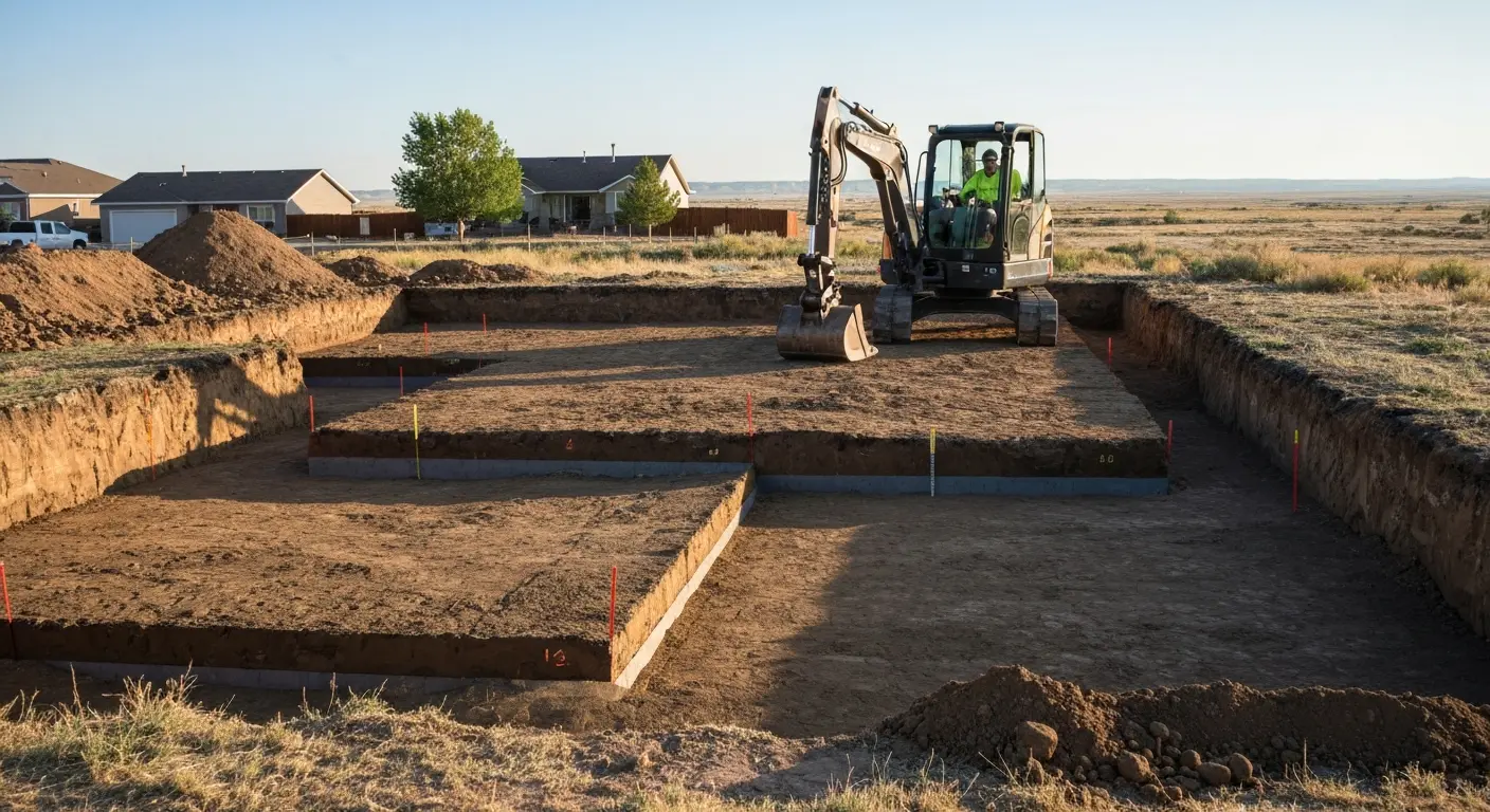 Foundation excavation project