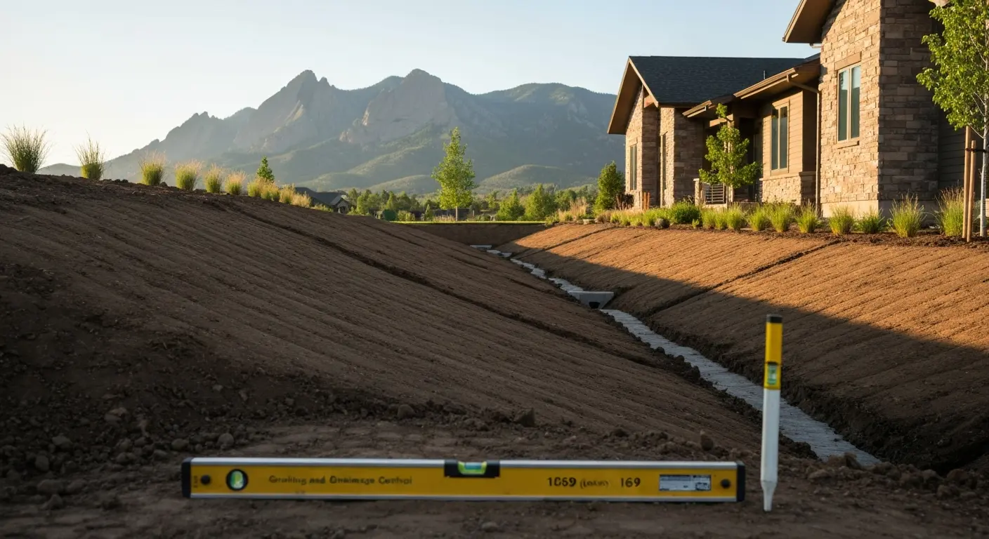 Grading and drainage control